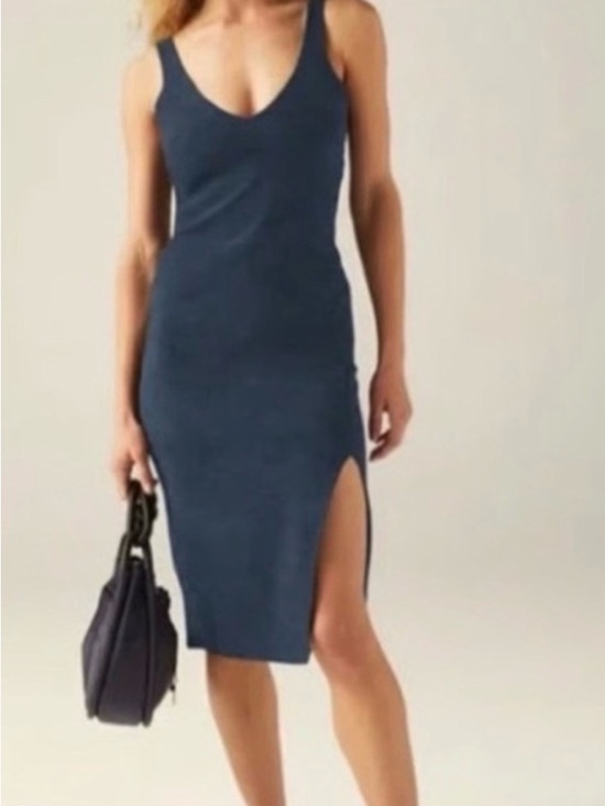 Beyond Yoga Dresses & Skirts - NWT Beyond Yoga Spacedye Inspire Midi Dress in Navy Medium